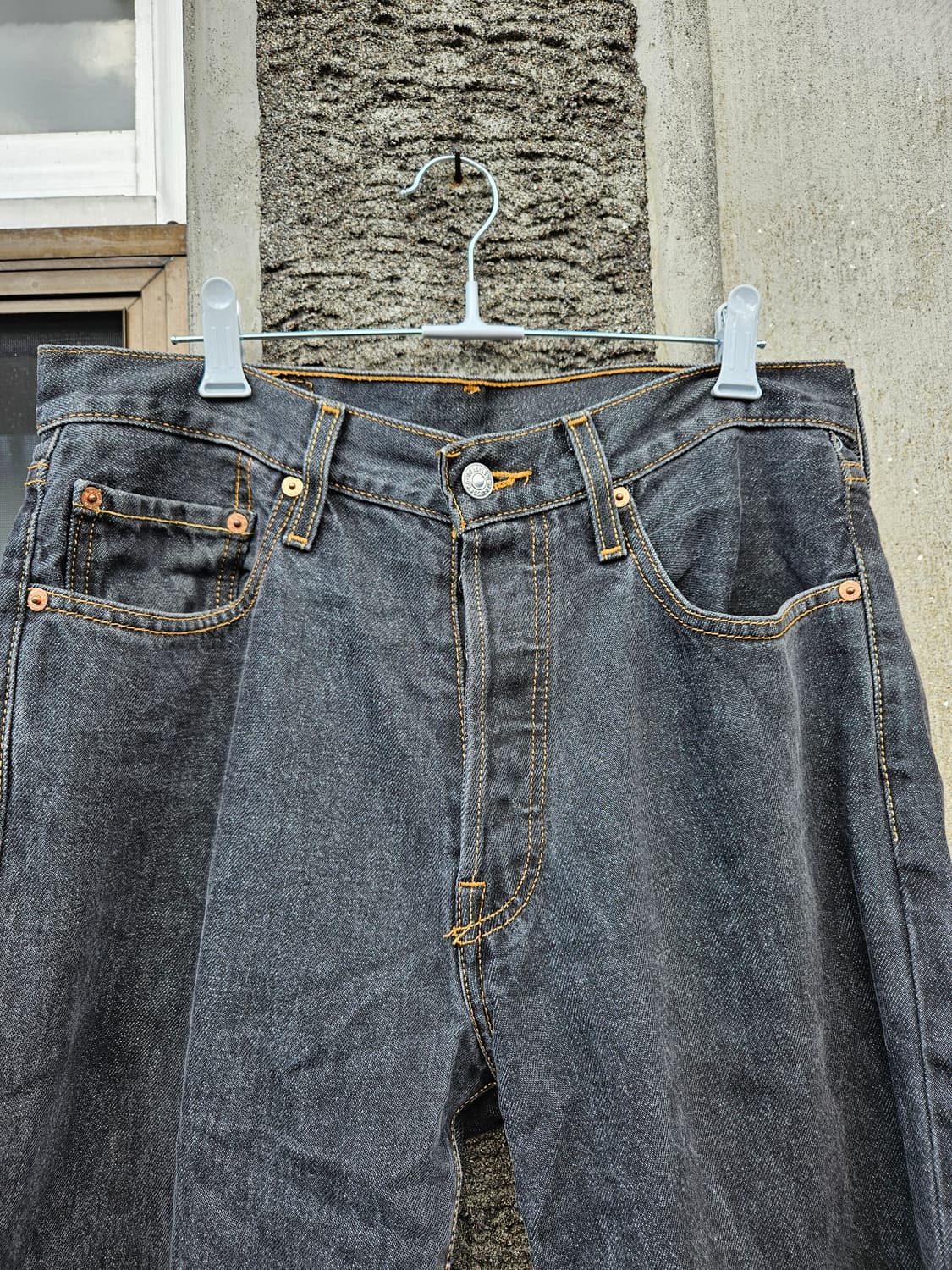 리바이스 501 흑청 데님 팬츠 (32x32) 상품이미지3