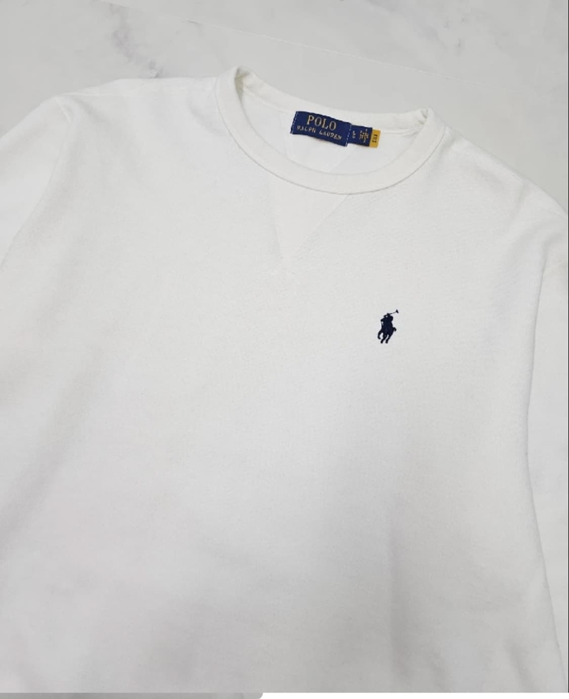 폴로 흰색 남성 맨투맨 100 상품이미지3