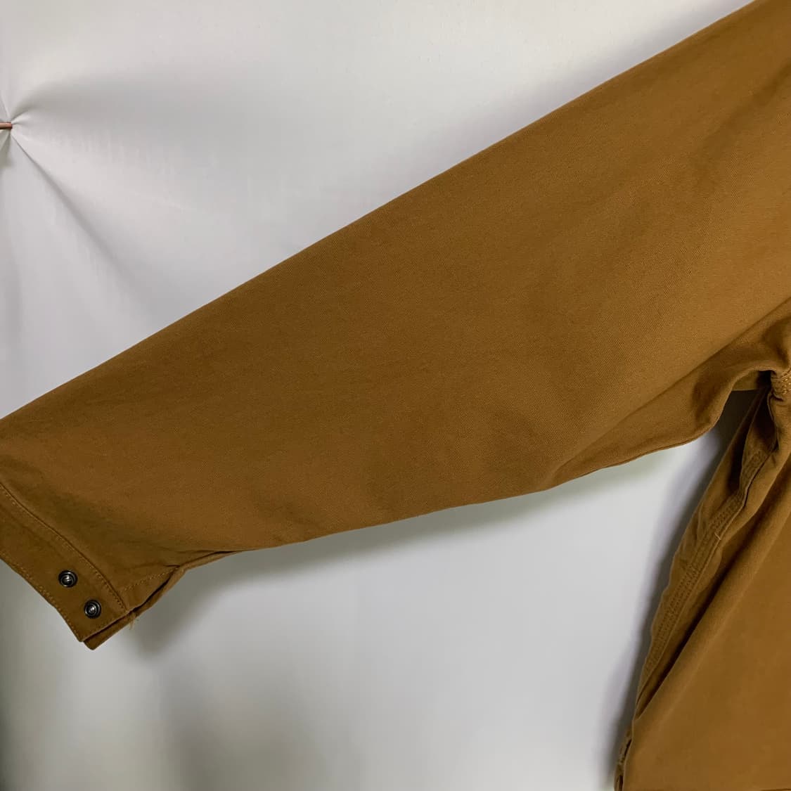 칼하트 빈티지 배색 카라 자켓 카멜 브라운 2XL XXL 루즈핏 상품이미지8