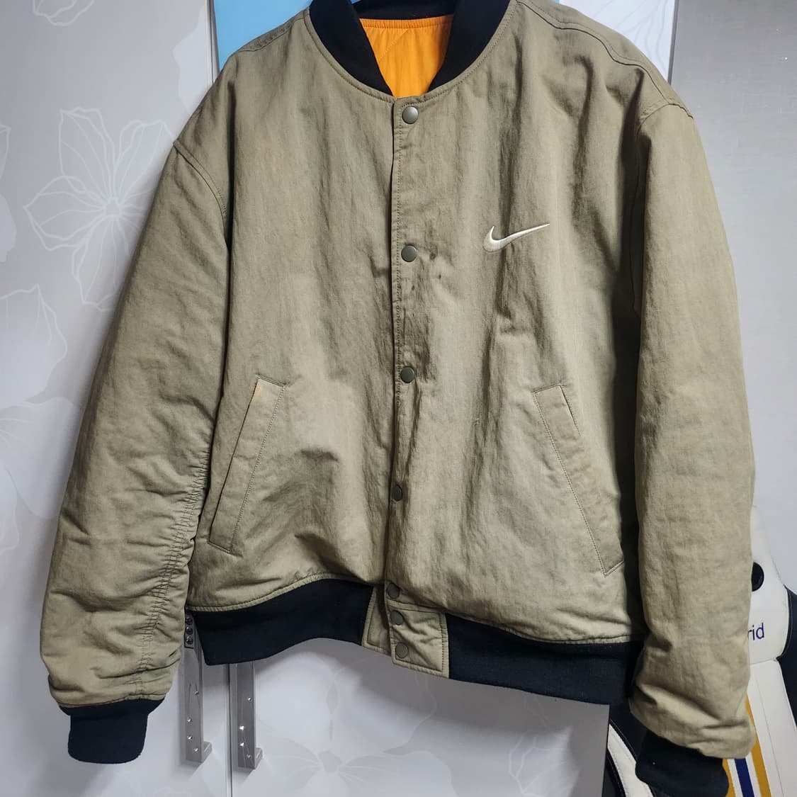 Xl 나이키 스투시 리버리블 자케 카키 상품이미지3