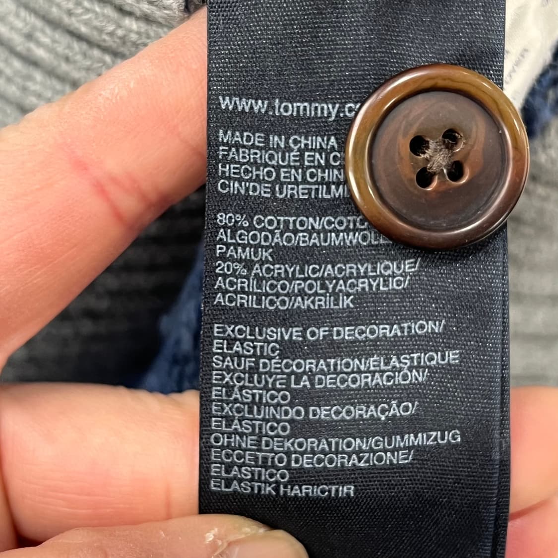 타미힐피거 반집업 니트 s09869 상품이미지6