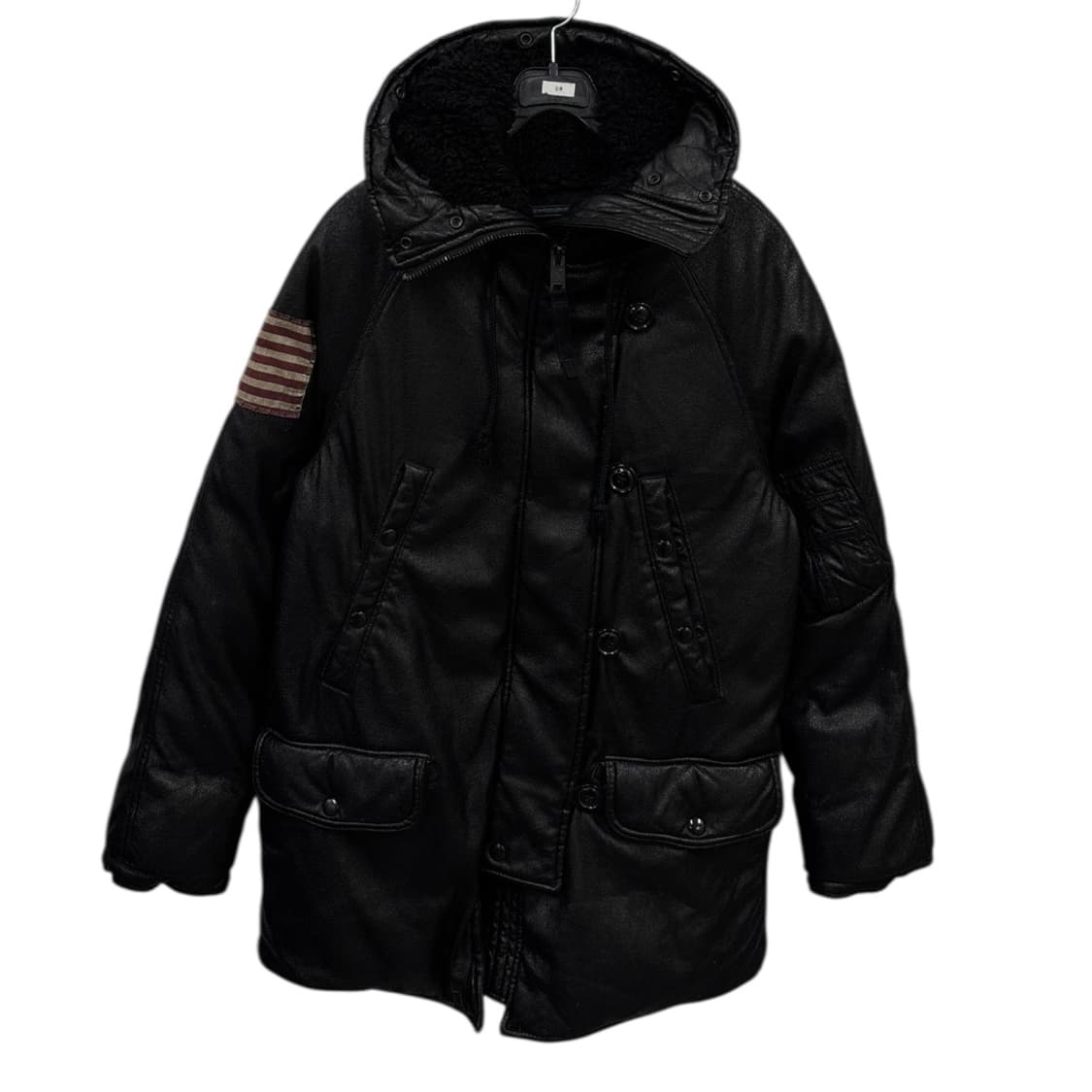 폴로랄프로렌 데님앤서플라이 레더 다운 패딩 상품이미지1