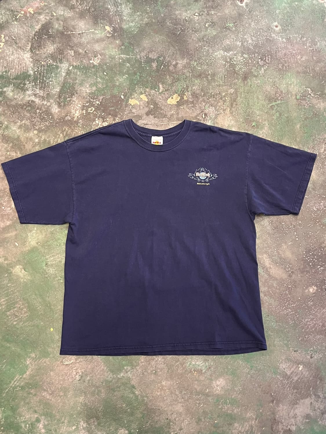 00's [2XL] 하드락카페 피츠버그 빈티지 그래픽 반팔 티셔츠 상품이미지1
