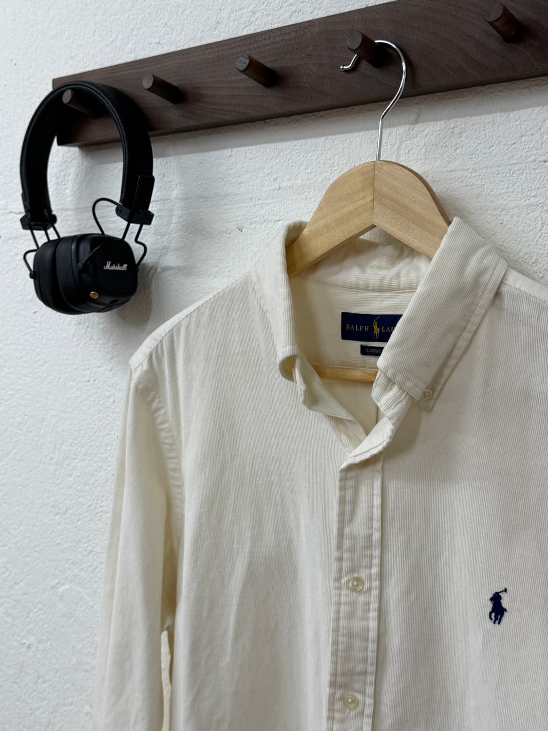 폴로 화이트 코듀로이 셔츠(T20) 상품이미지4