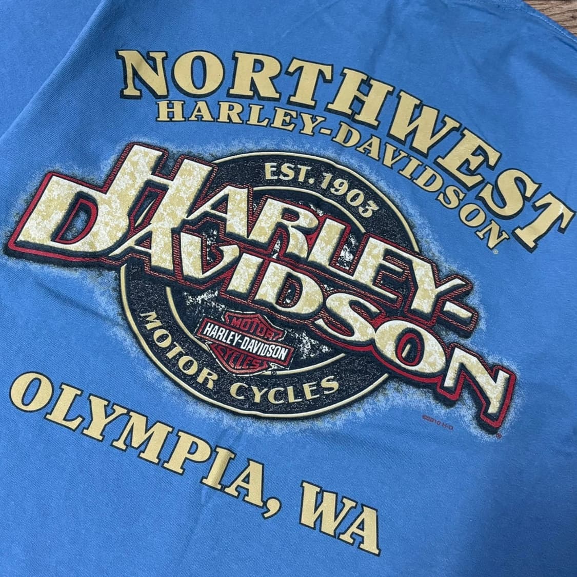 90s Harley Davidson OLYMPIA T-shirt 상품이미지4