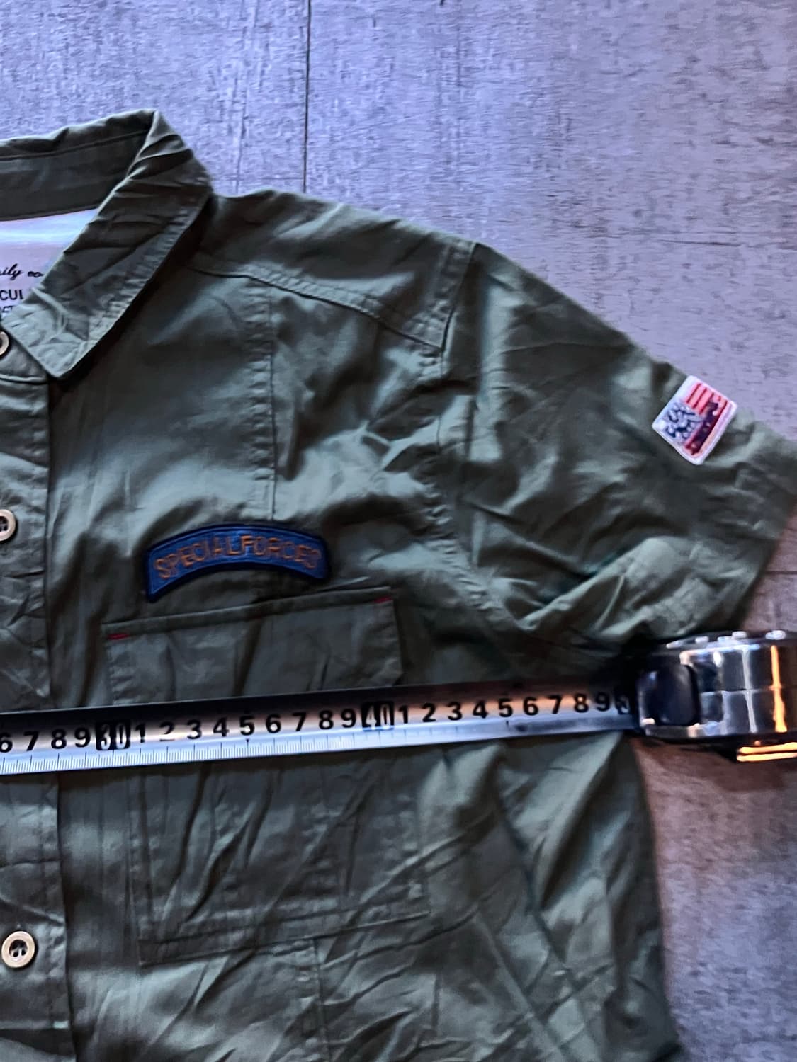 일본빈티지 Particular 핀터깔y2k 밀리터리 반팔셔츠 상품이미지2