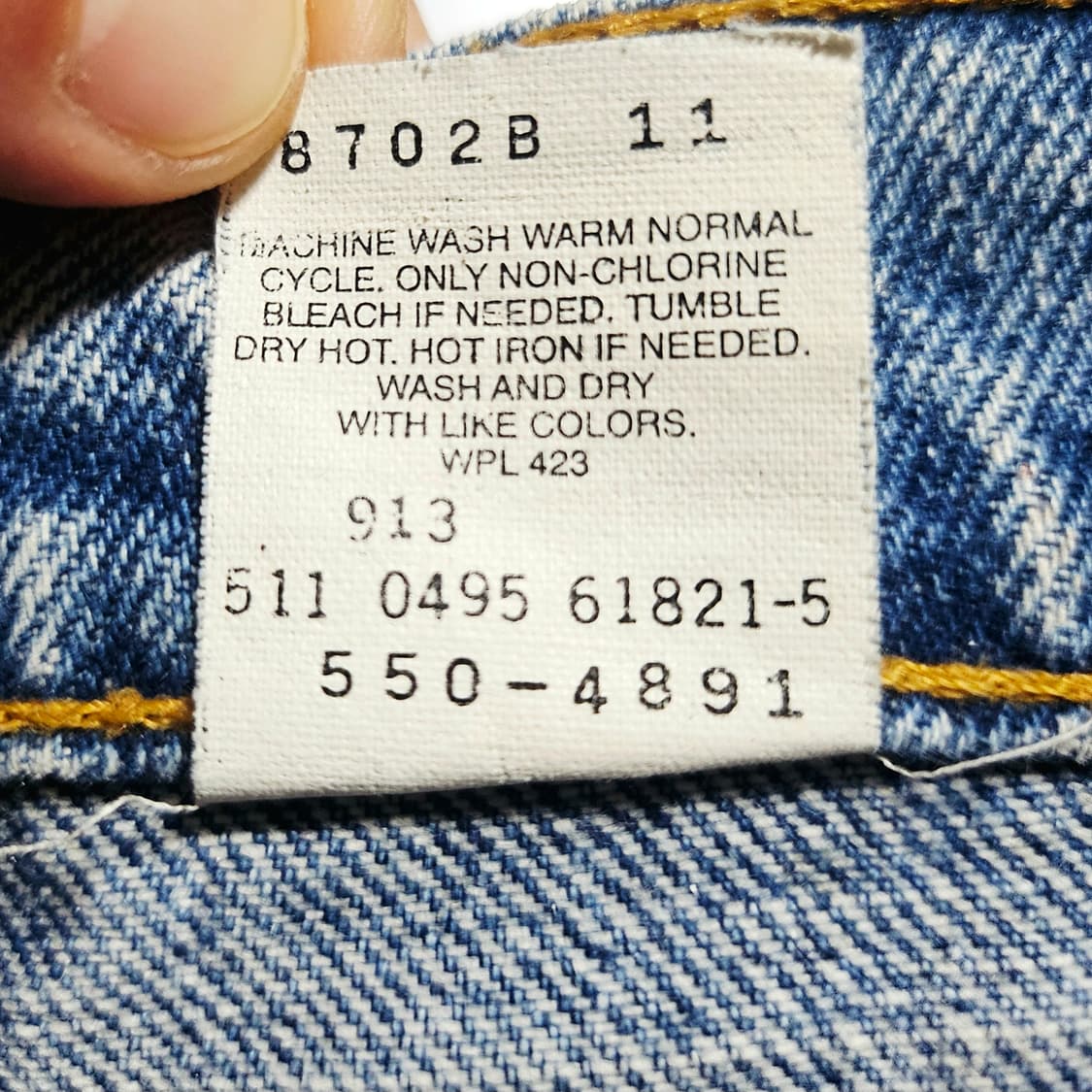 [실사30][리바이스]90's USA 550™블랭크탭 릴렉스 테이퍼드핏 상품이미지8