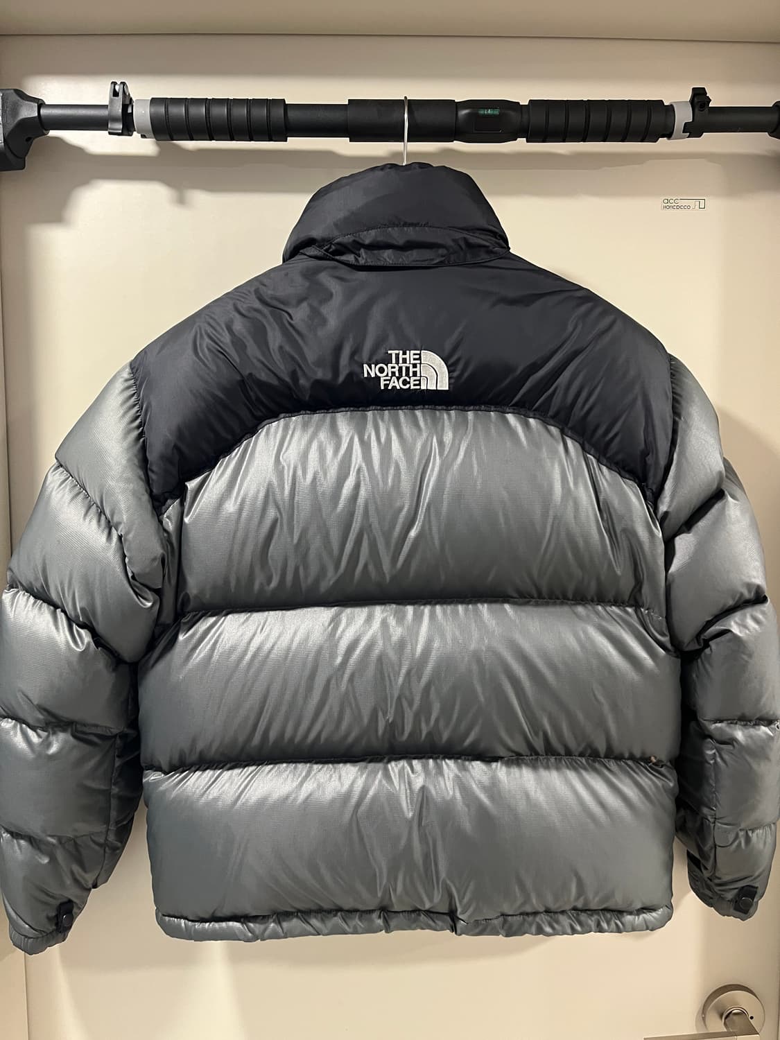 90s 노스페이스 눕시 센터로고 그레이 상품이미지2