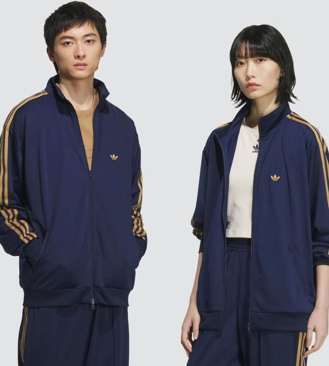 아디다스 BB 트랙탑 - 네이비:오렌지 상품이미지1