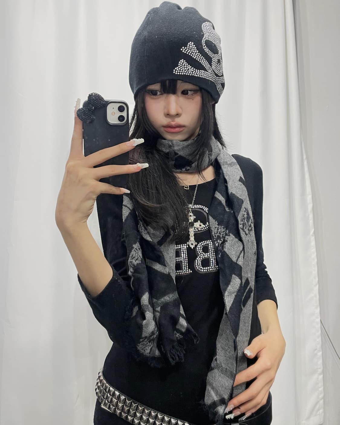 🎸블랙&그레이 머플러🎸 상품이미지1