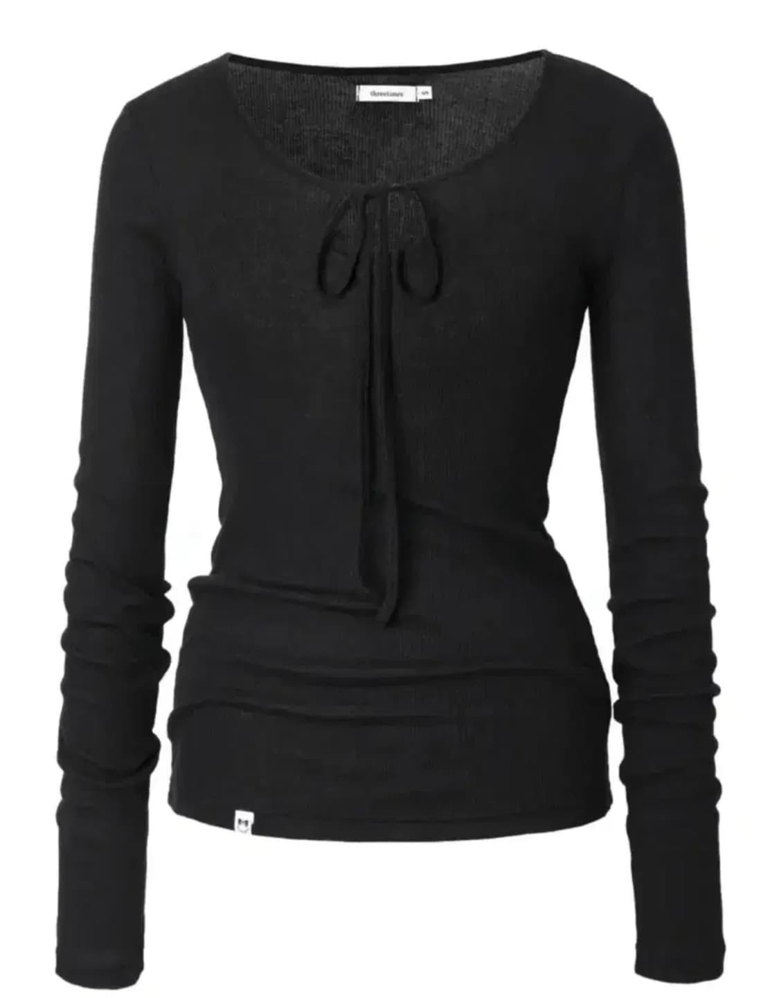 쓰리타임즈 헤이지 탑 블랙 상품이미지1