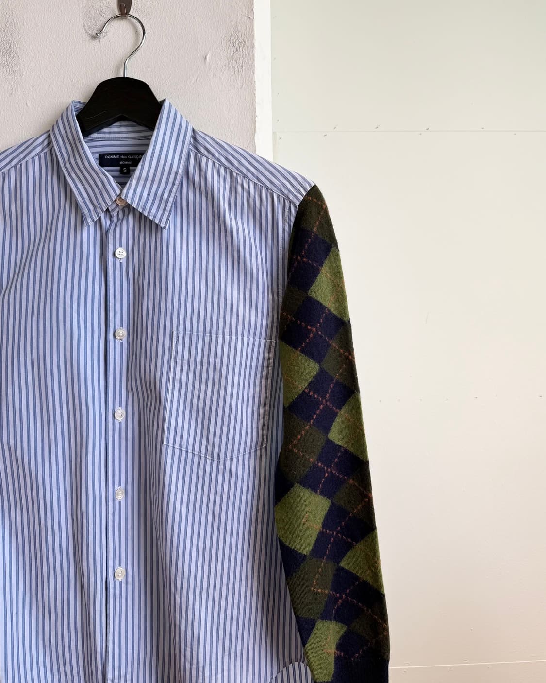 꼼데가르송 옴므 AD2006 스트라이프 아가일패턴 셔츠  상품이미지4