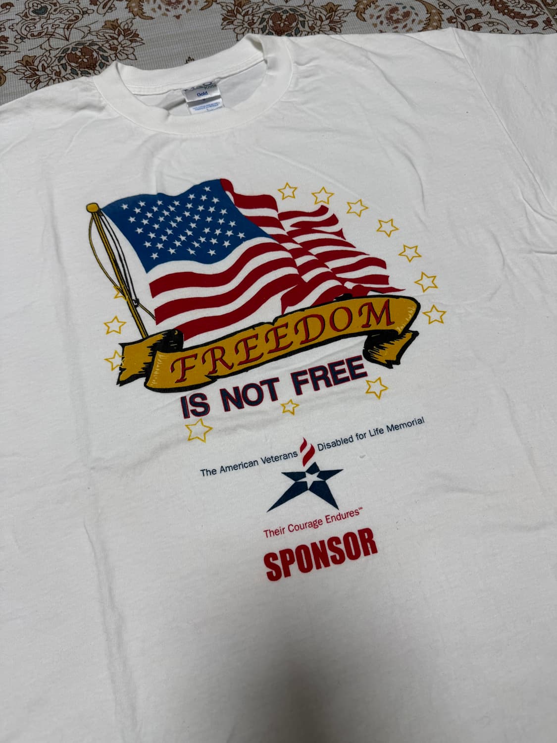 USA빈티지 성조기 반팔티 L 상품이미지2