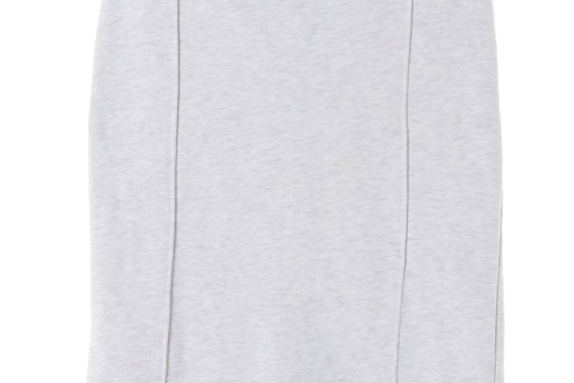 델리센트 로고 자수 밴딩 롱 스커트  상품이미지4