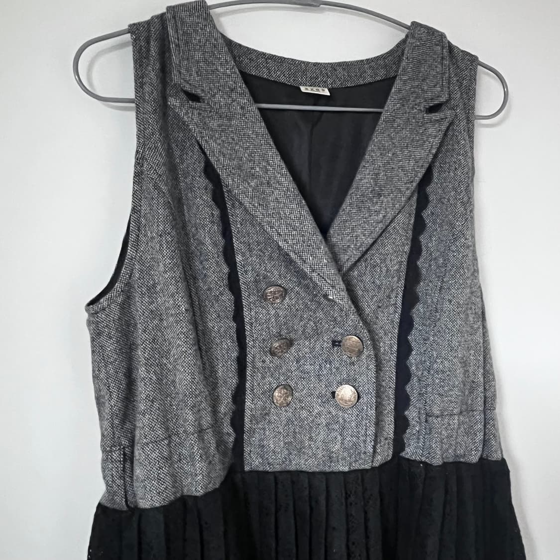 엑팜 엑시즈팜 원피스 고스로리 고딕 갸루 레이스 그레이 로맨틱 공겜여주 상품이미지2