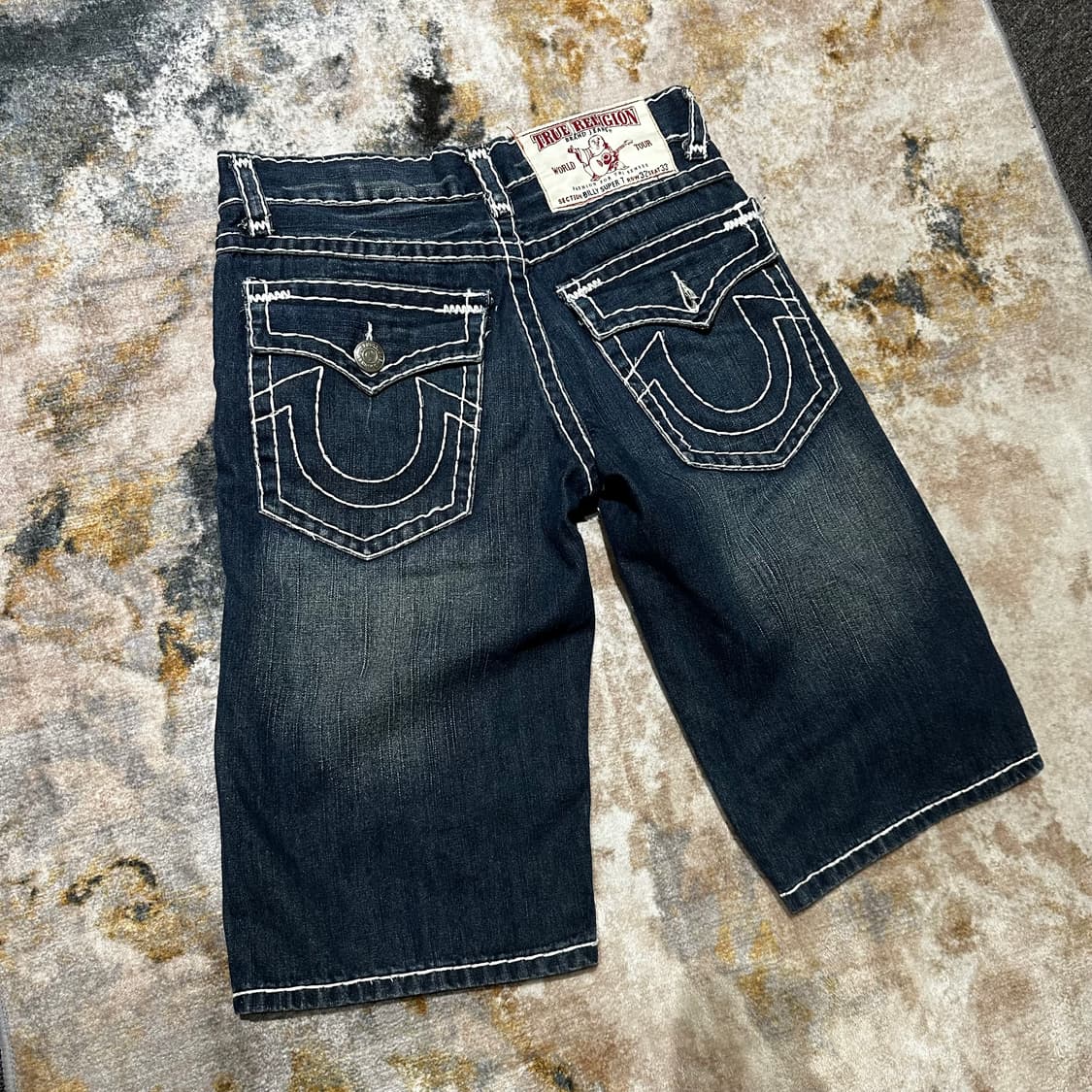 트루릴리전 빌리 슈퍼 티 데님 반바지 상품이미지1