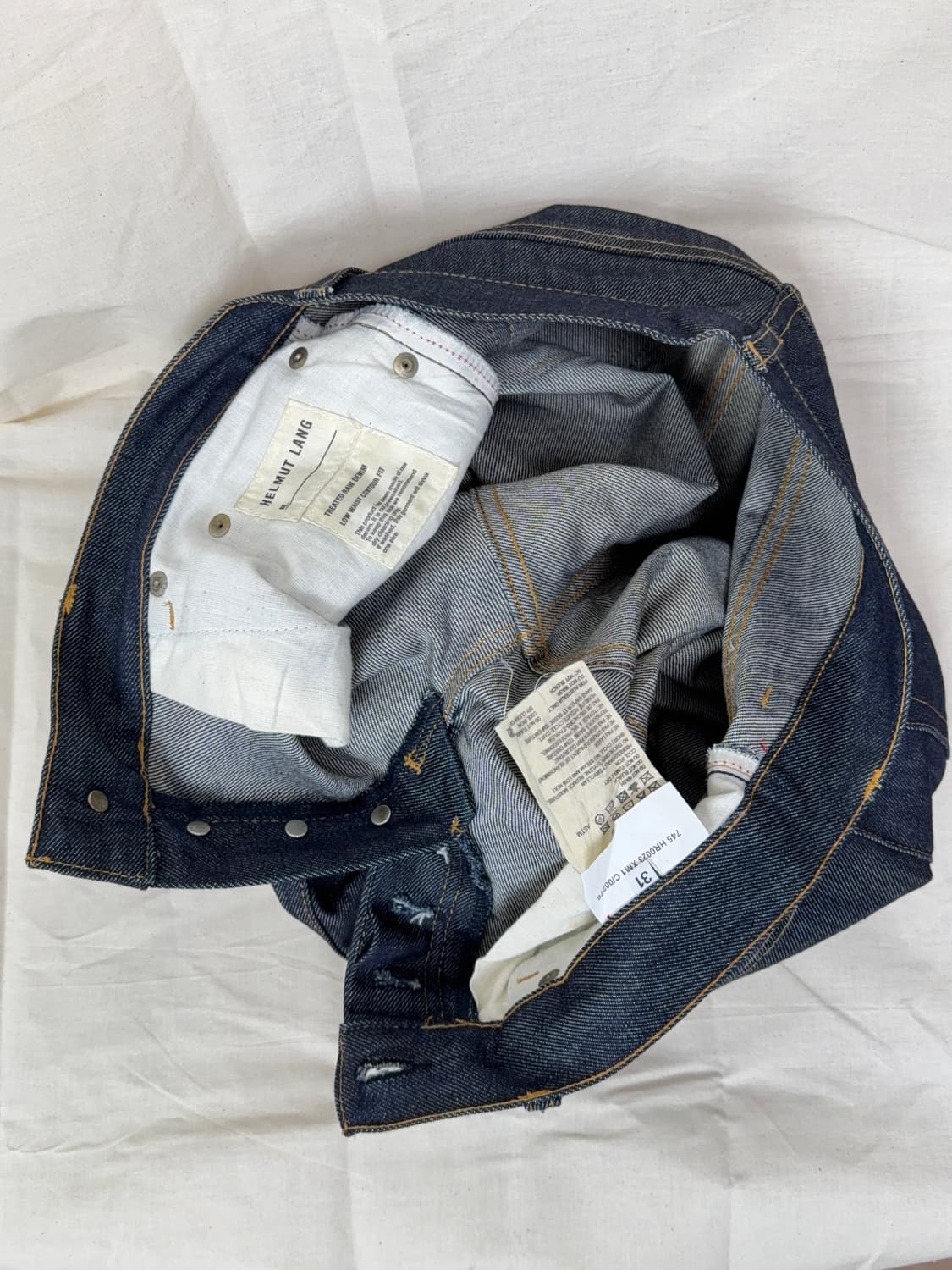 Helmut lang 00s treated raw denim 상품이미지4