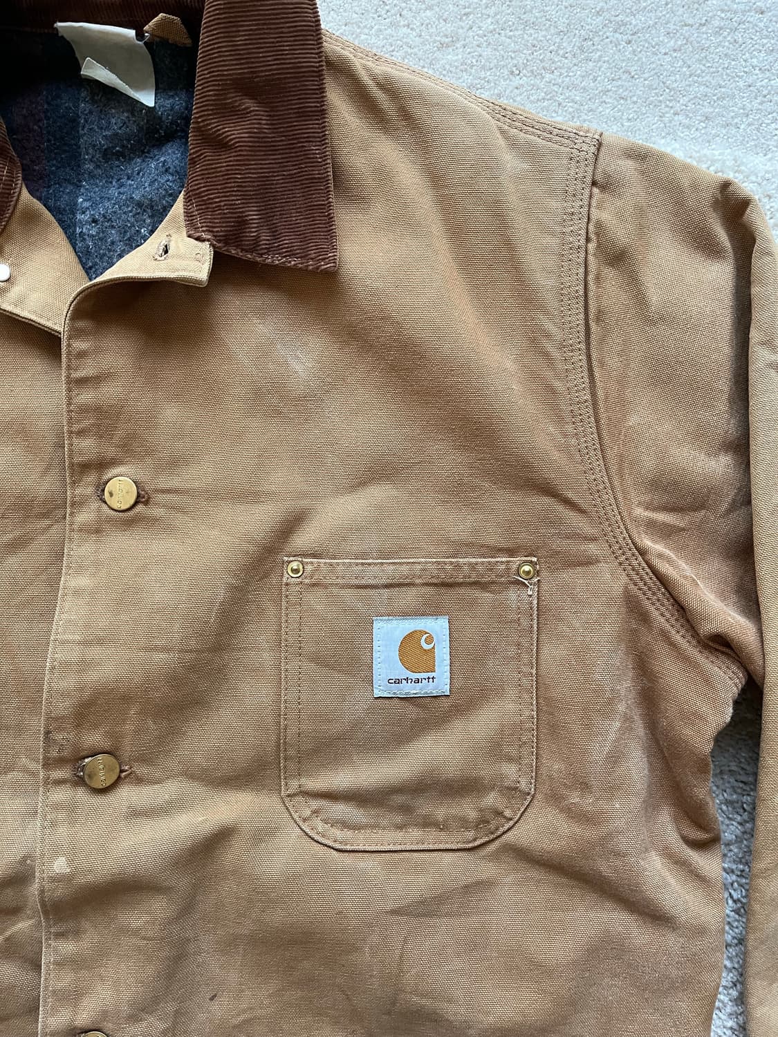 90s 칼하트 디스트로이드 워크 자켓 (103-105) 상품이미지5