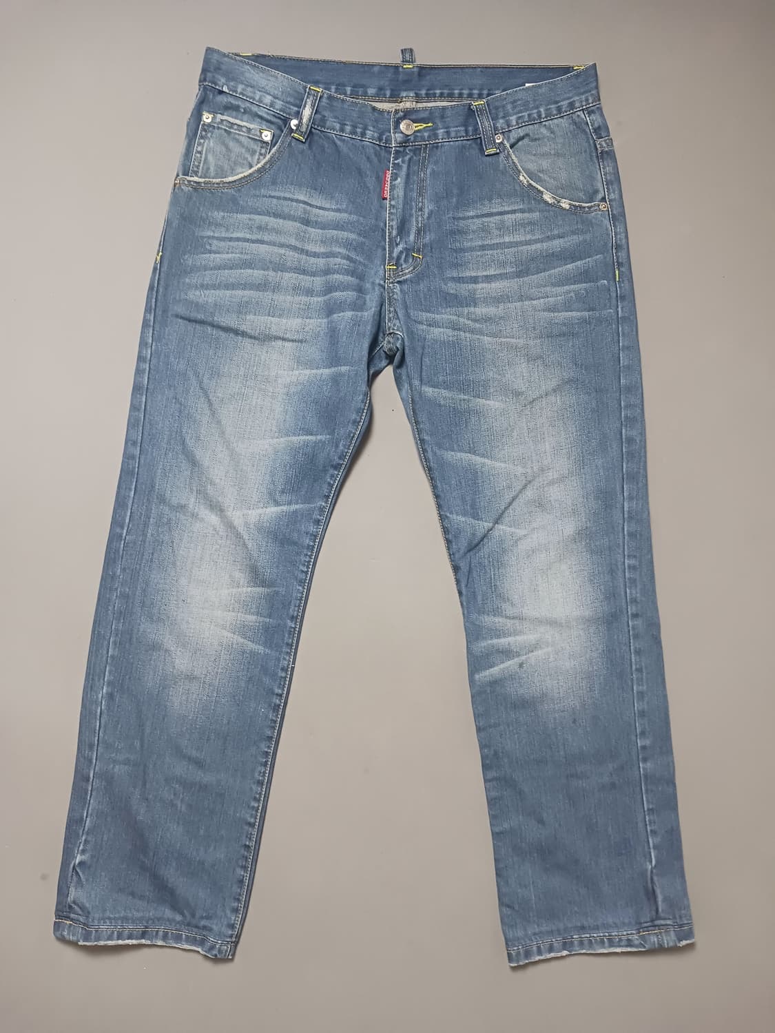 [50] 디스퀘어드2 형광스티치 레귤러진 청바지 34 35 상품이미지1