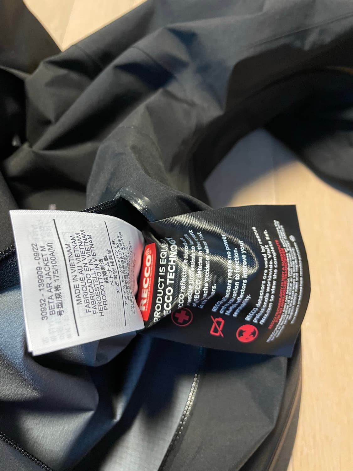 아크테릭스 베타 AR 블랙 M 상품이미지5