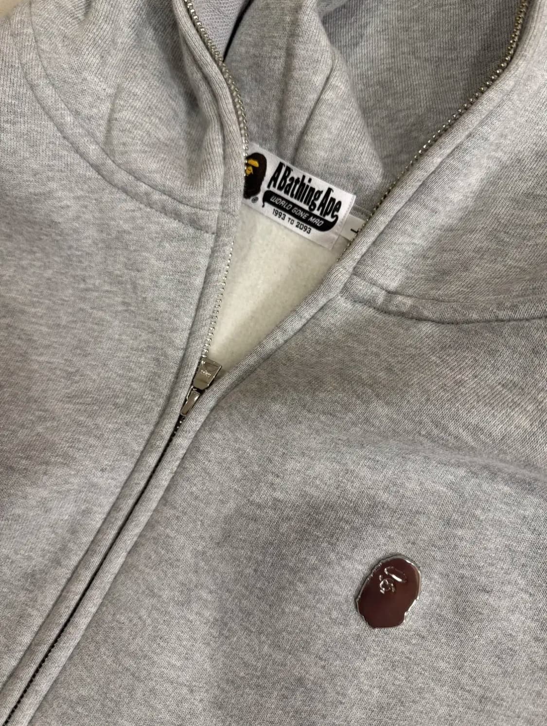 베이프 후드집업 그레이 L 상품이미지3