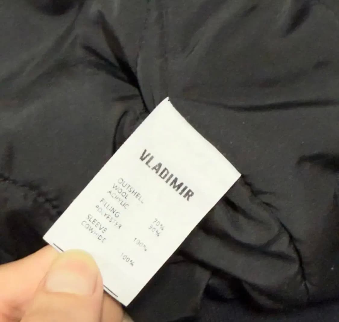 카우레더성조기 자수 패치 바시티 자켓 상품이미지5