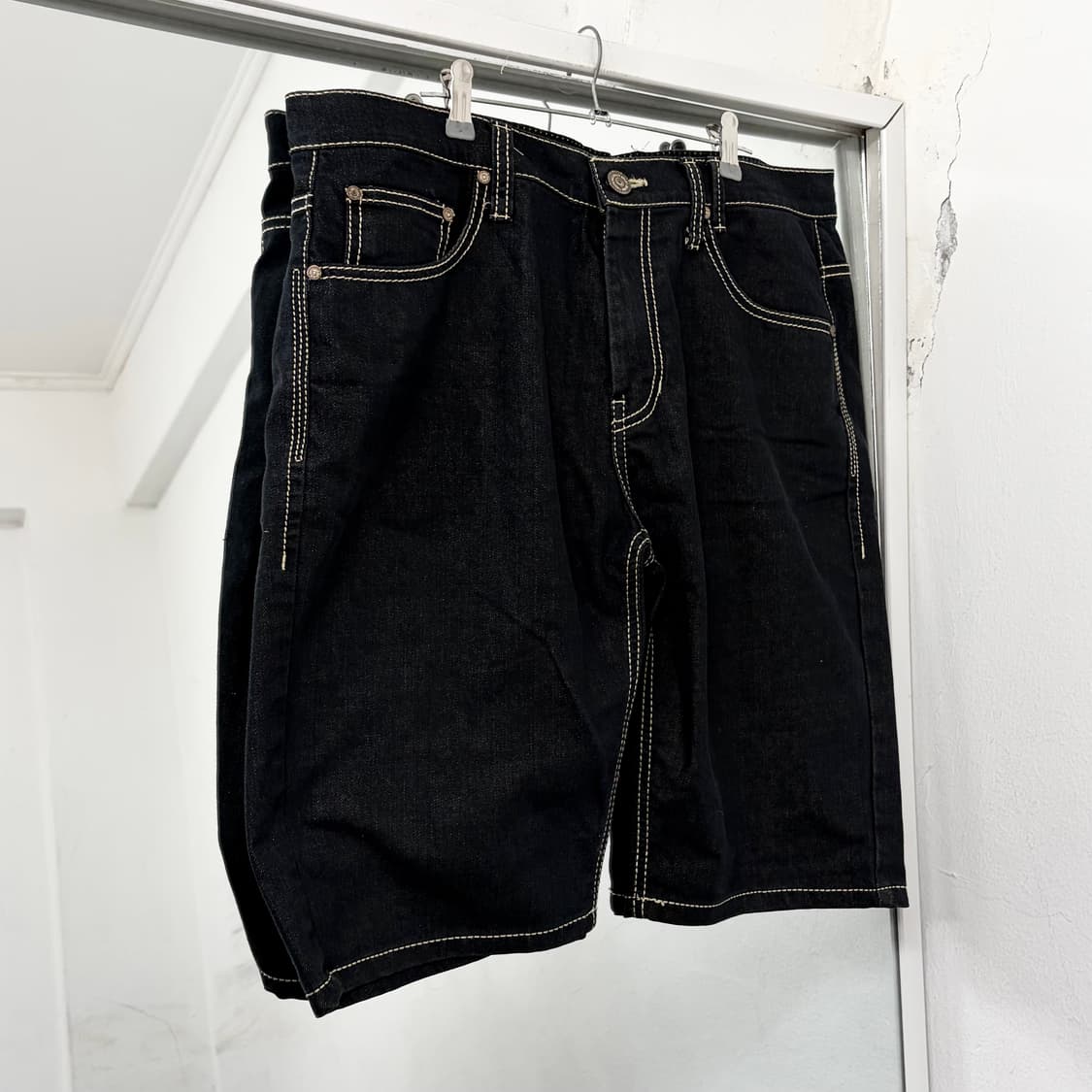 에비수 데님 버뮤다 팬츠 상품이미지4