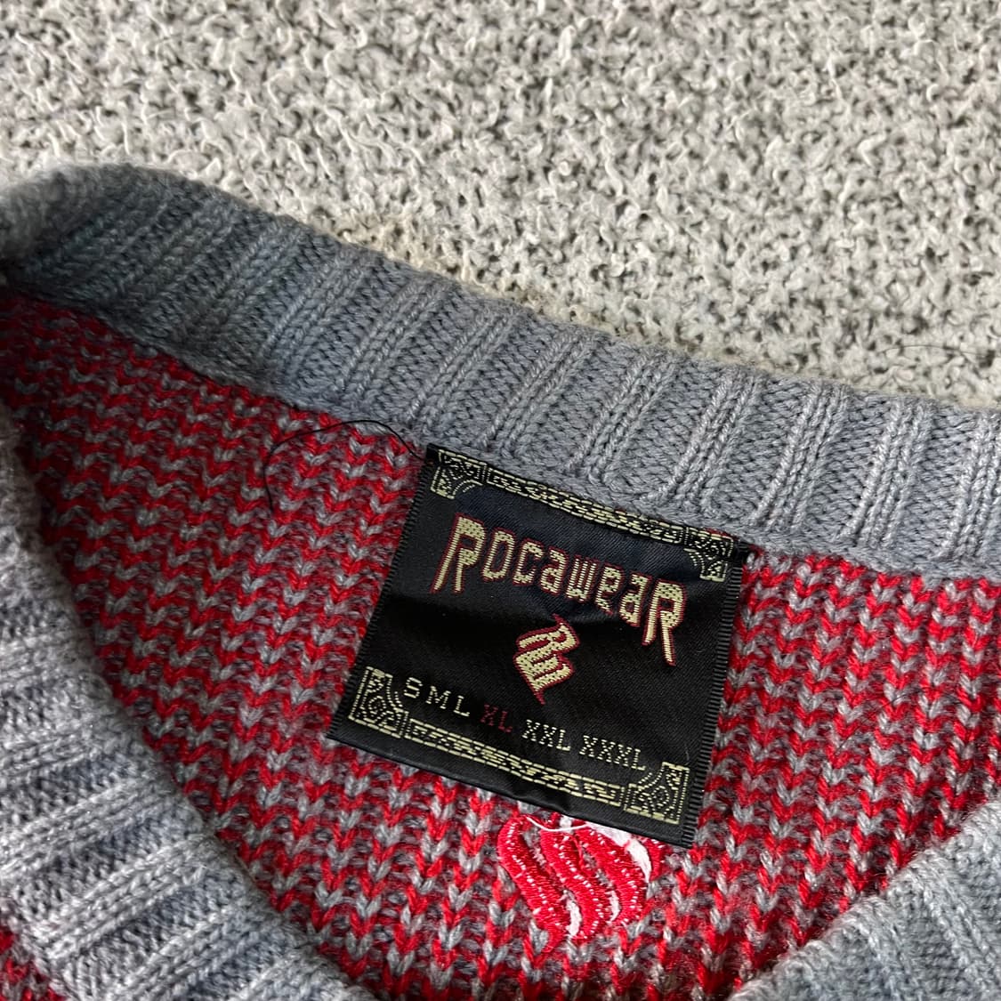 로카웨어 빅로고 올드스쿨 니트 상품이미지4