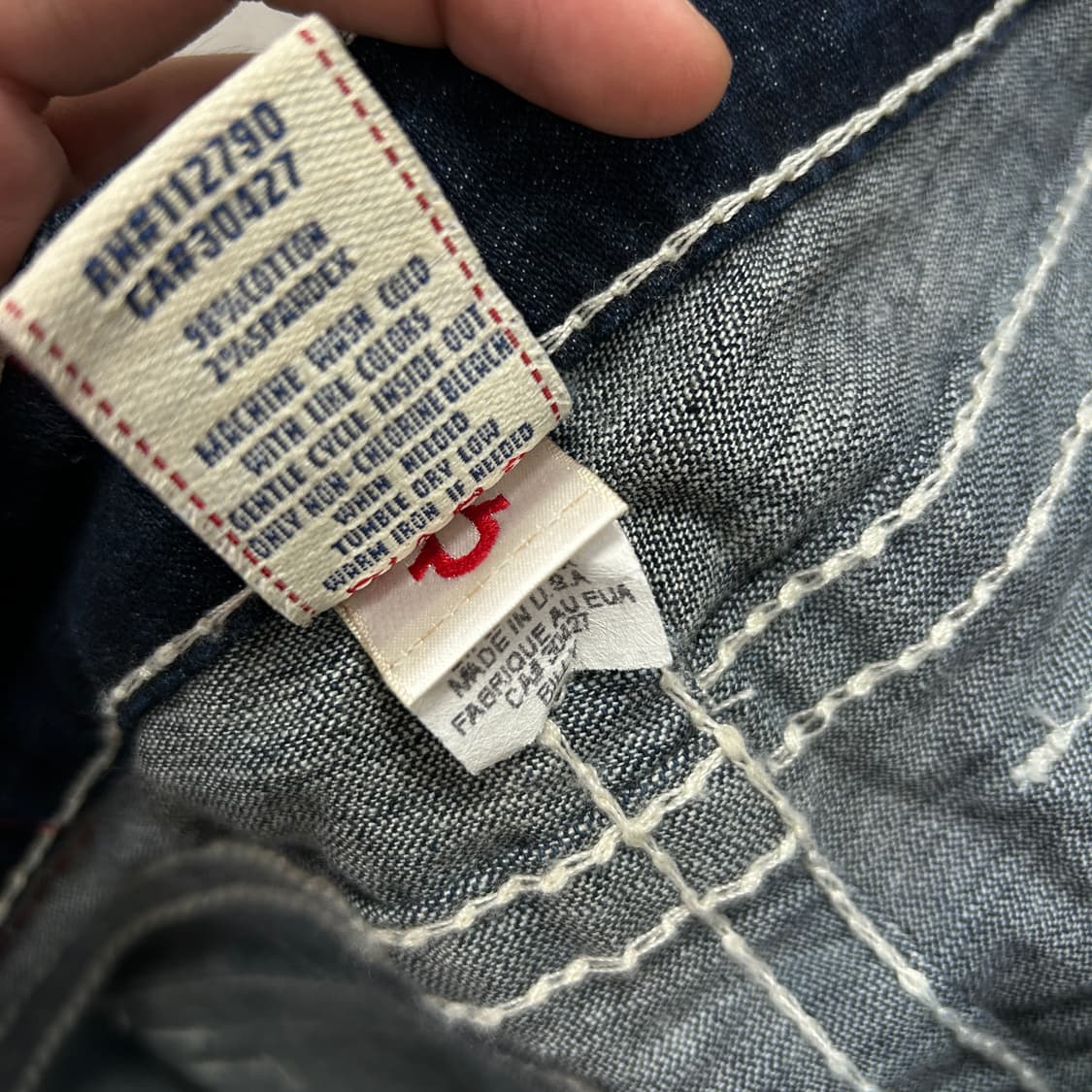 트루릴리전 우먼스 빌리 빅티 스티치 데님팬츠(25) 상품이미지3