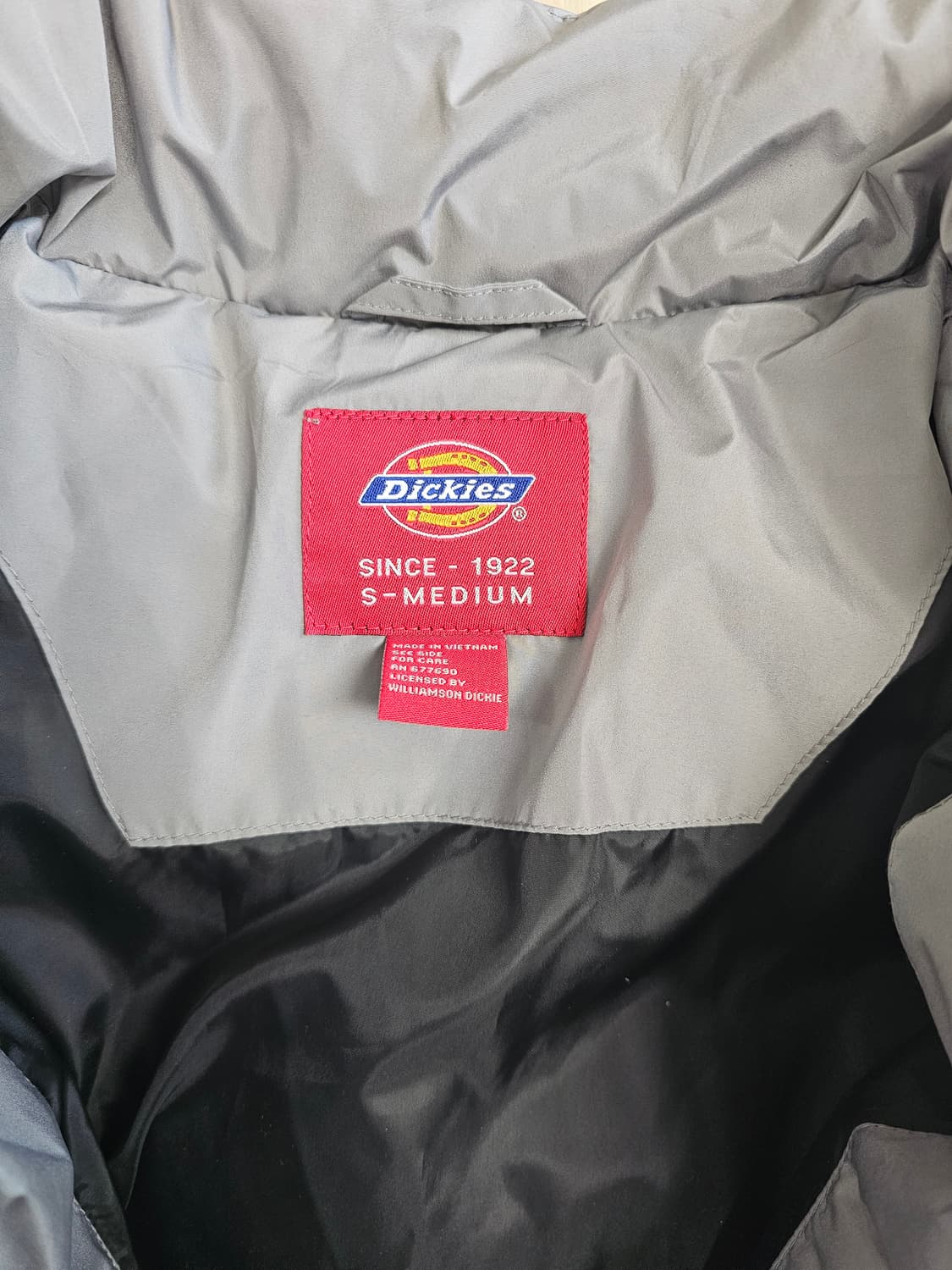 디키즈 숏패딩 S 회색 상품이미지4