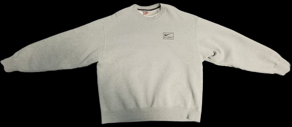 나이키 x 스투시 NRG BR 크루 플리스 그레이 L 상품이미지1