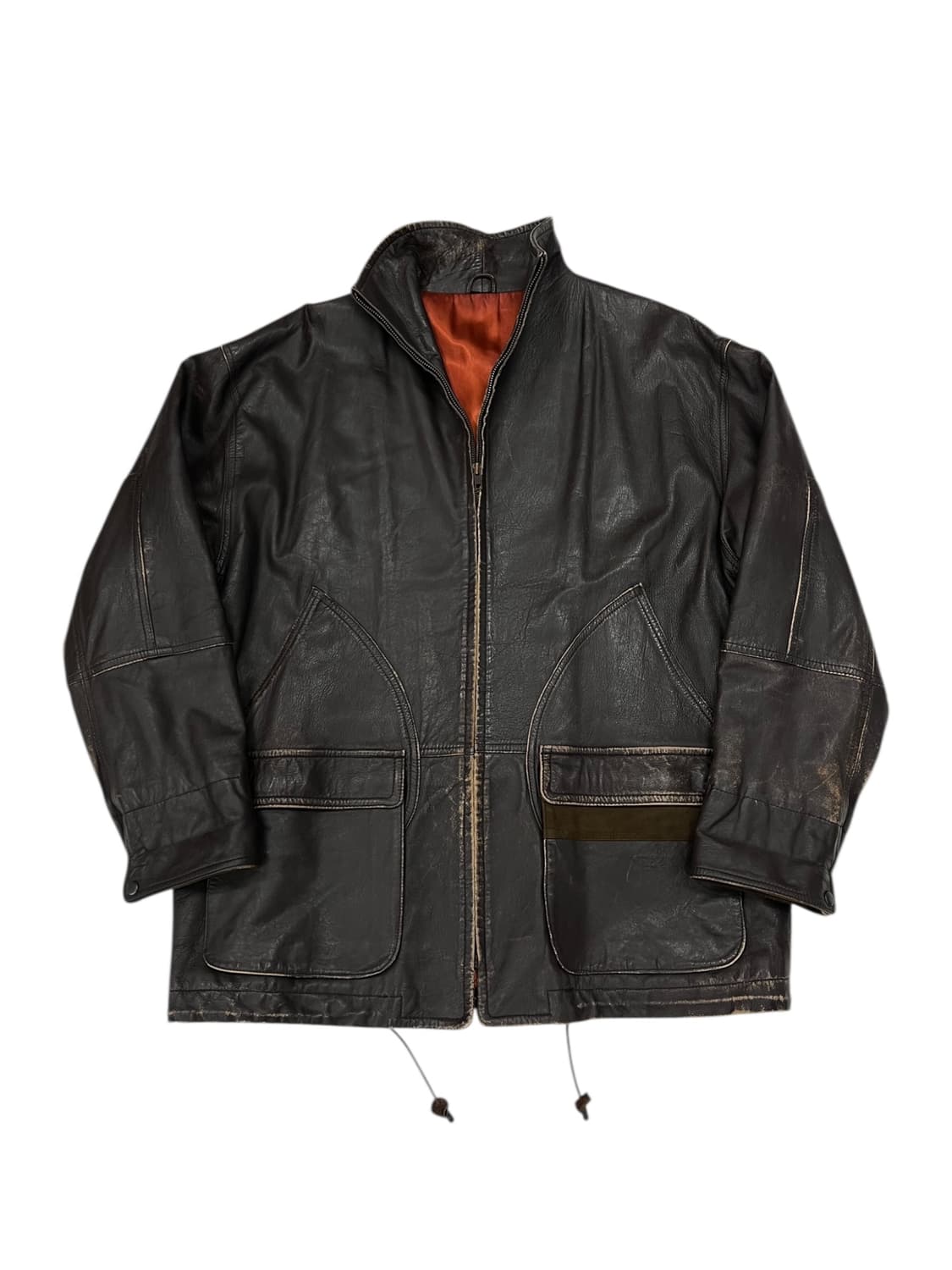 90's Adolfo Dominguez 레더 자켓 상품이미지1