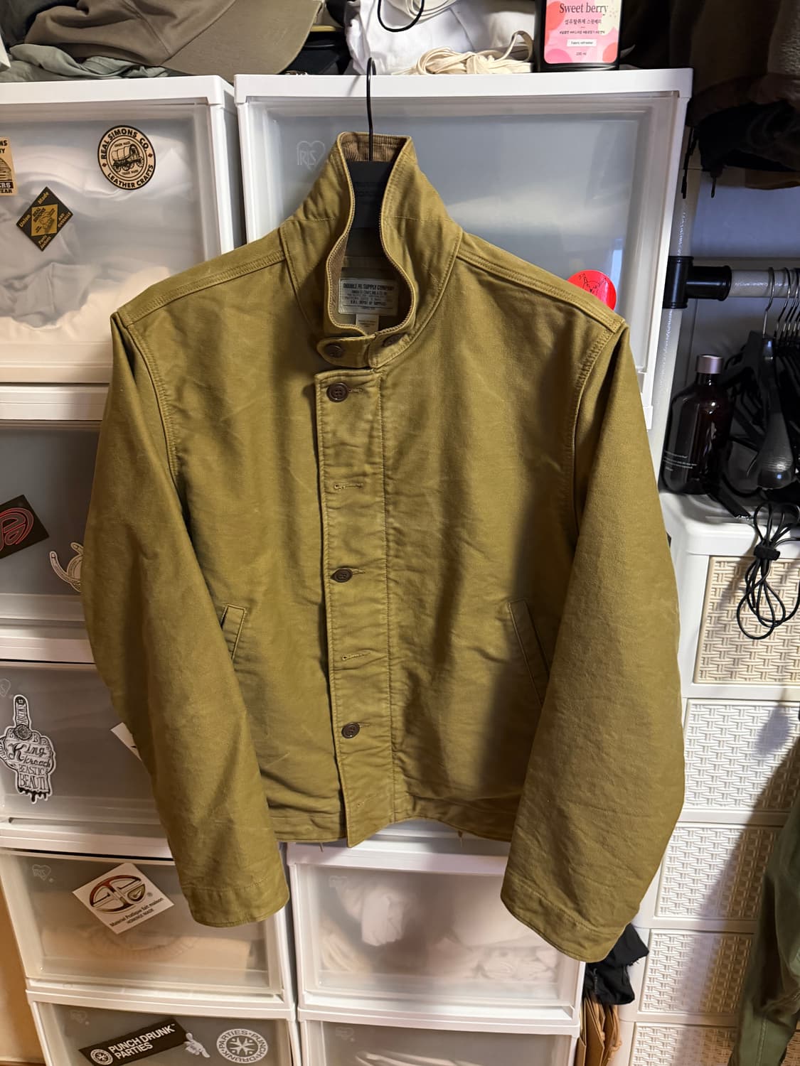 rrl 더블알엘 덱자켓 카키 m 상품이미지2