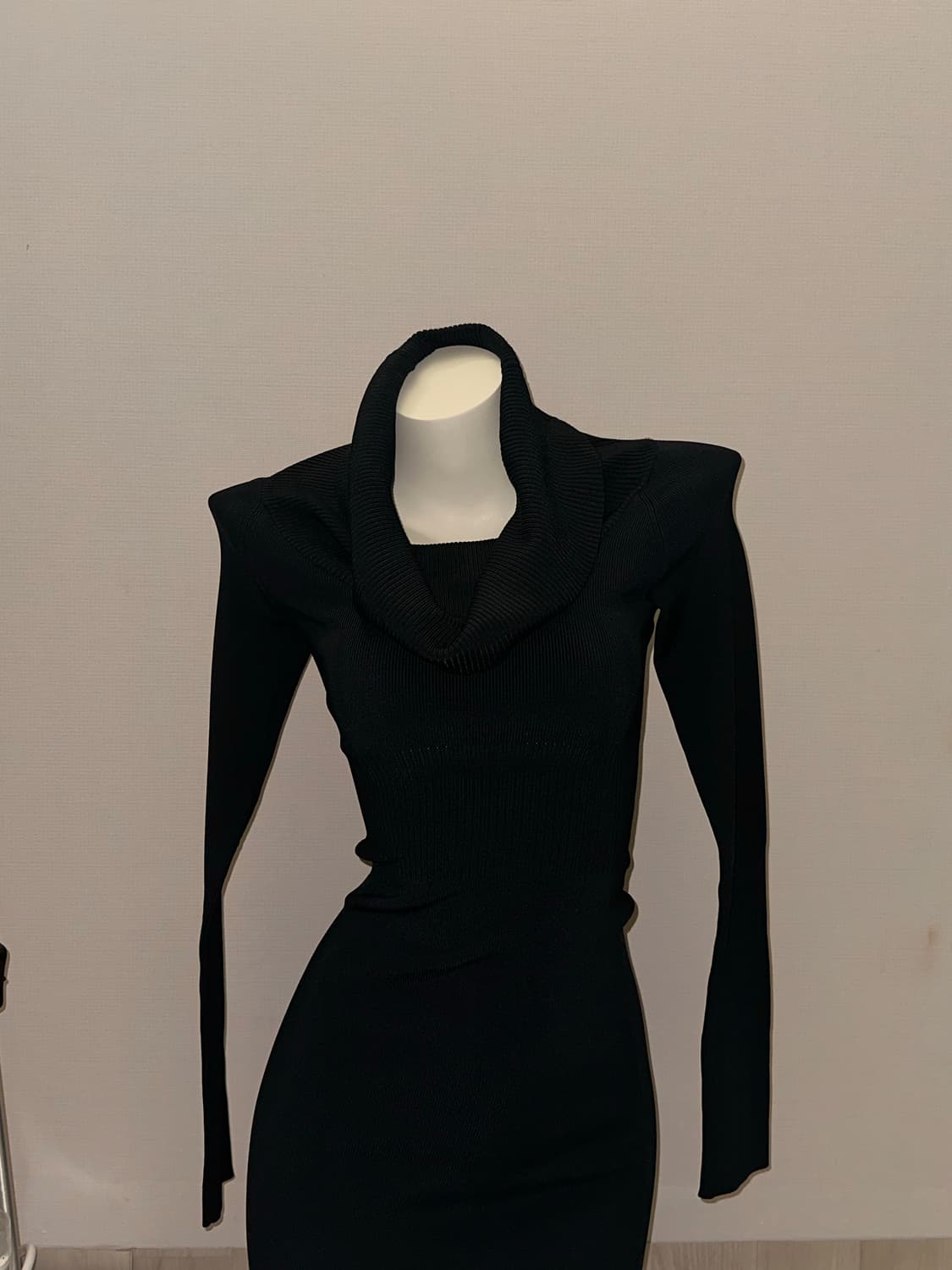 블랙 투웨이 미니  니트 원피스 상품이미지5