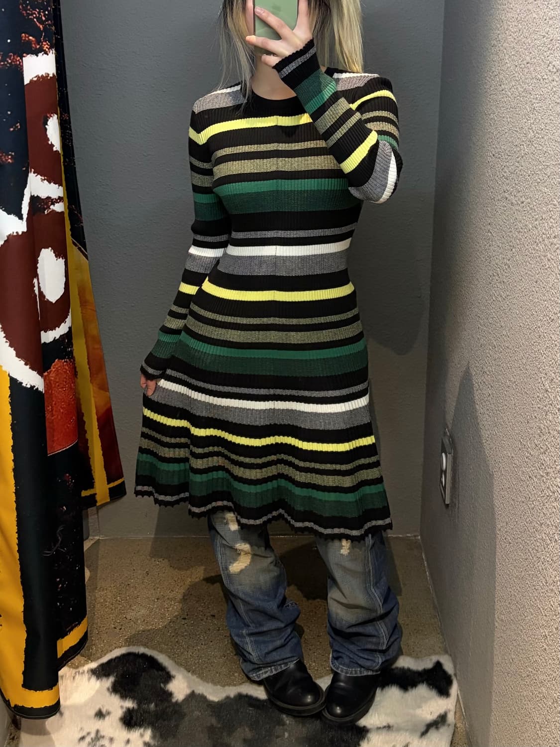 빈티지 스트라이프 원피스 상품이미지3