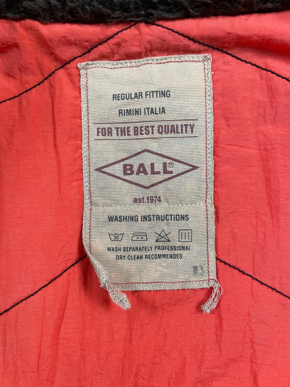 Ball 퍼 카라 데님 퀼팅 자켓 상품이미지8