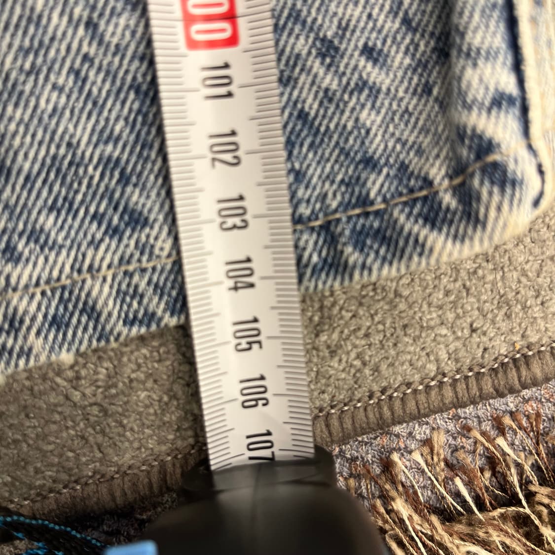 38 랭글러 유로 80s 블루 시스템 올드 케미컬 워싱 데님 상품이미지10