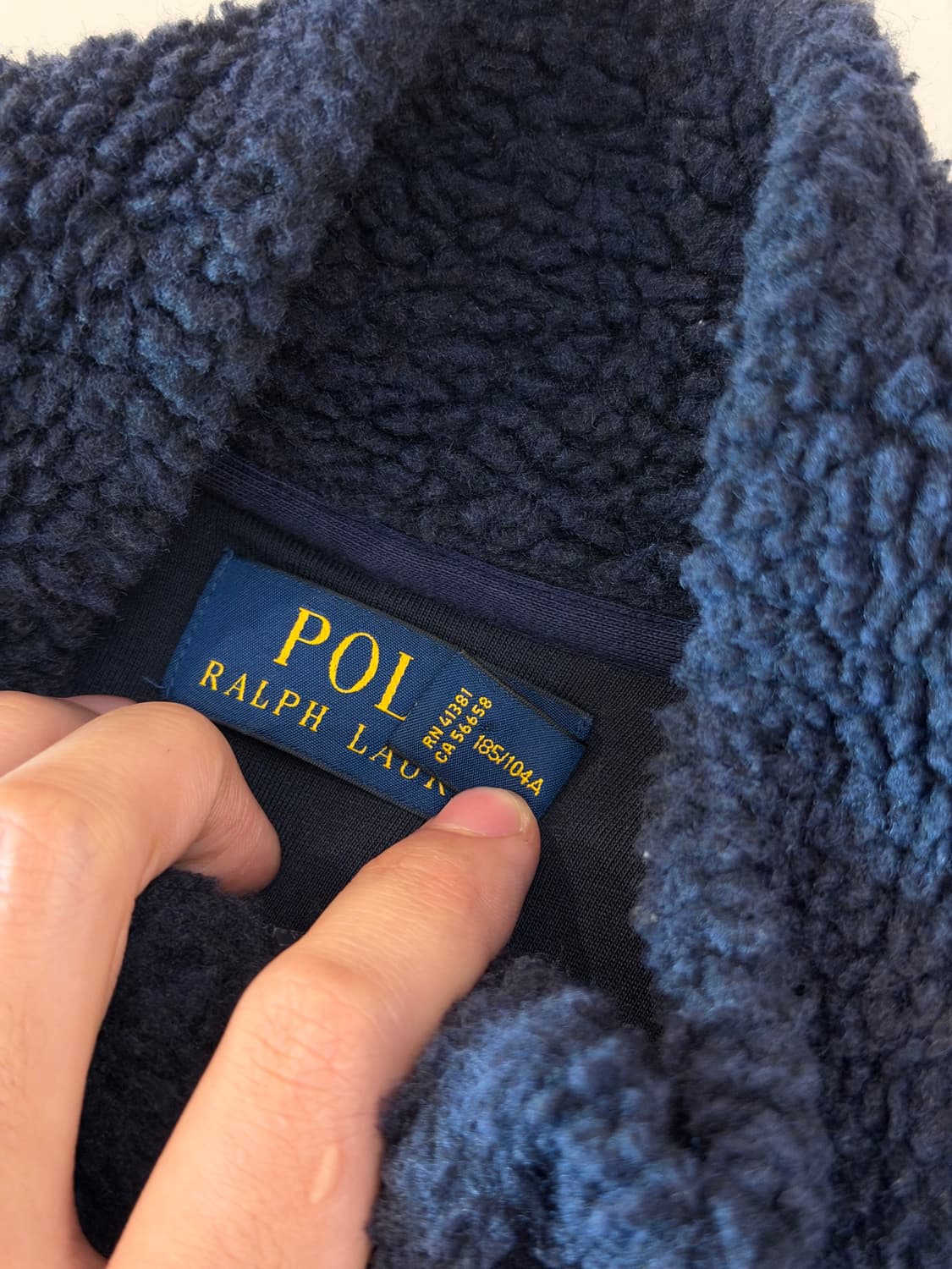 신형) 폴로 랄프로렌 딥파일 레트로 플리스 네이비 상품이미지5