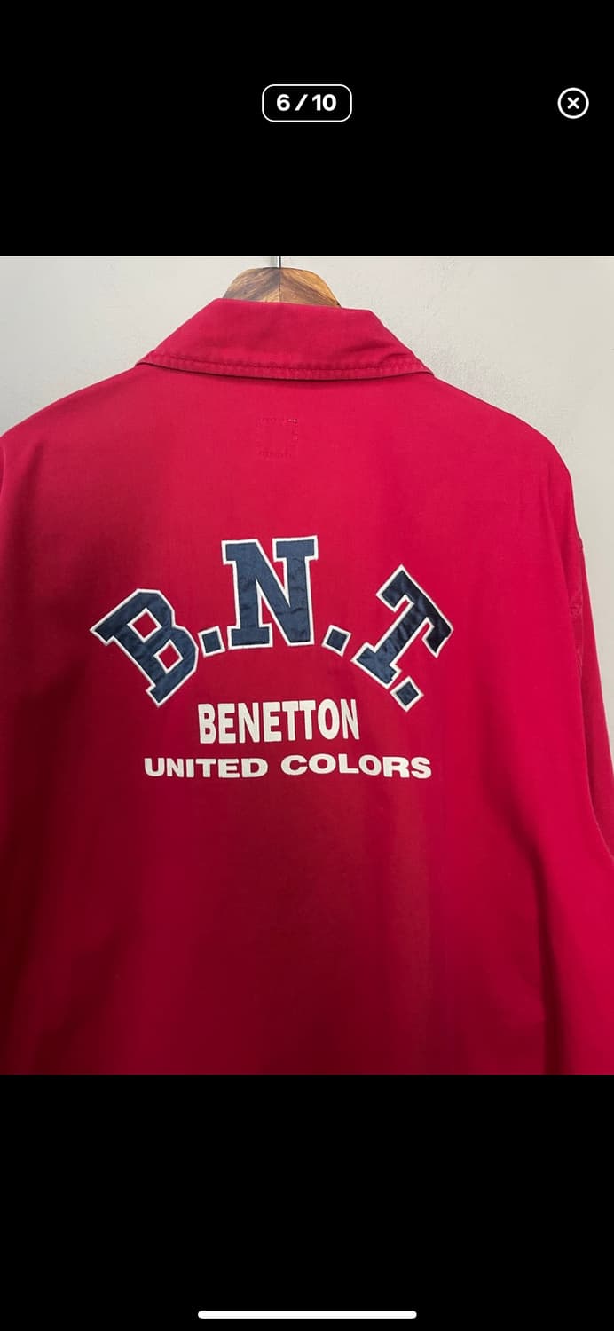 베네통 스펠아웃 레드 자켓 A3433 상품이미지5