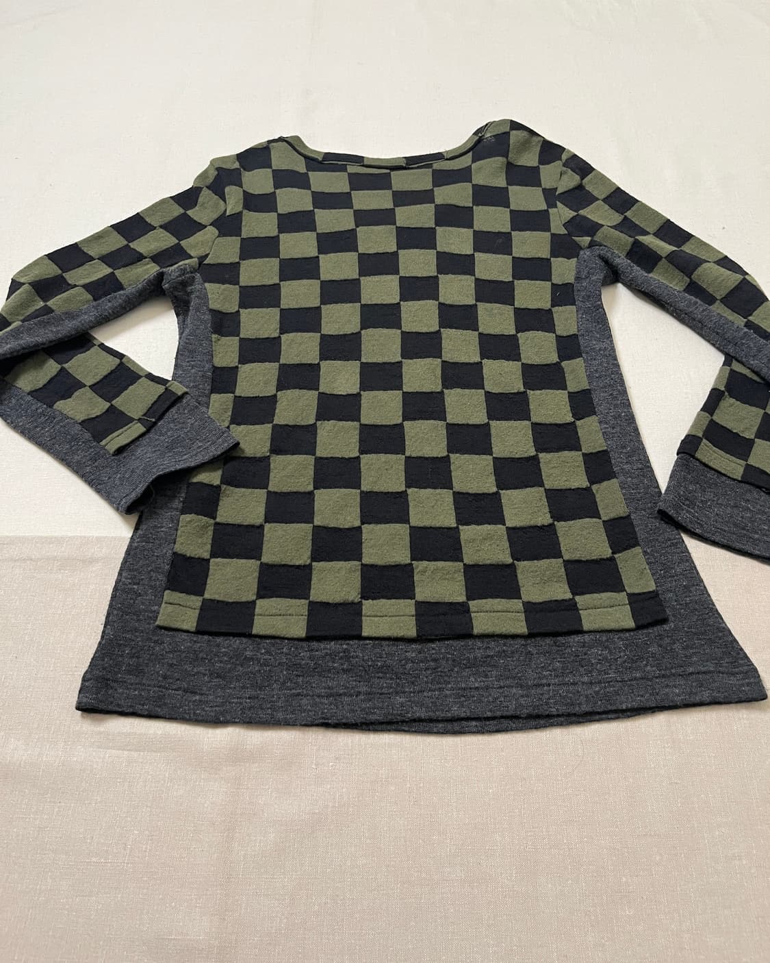 요지야마모토 체커보드 레이어드 니트 Y’s yohji yamamoto 상품이미지7