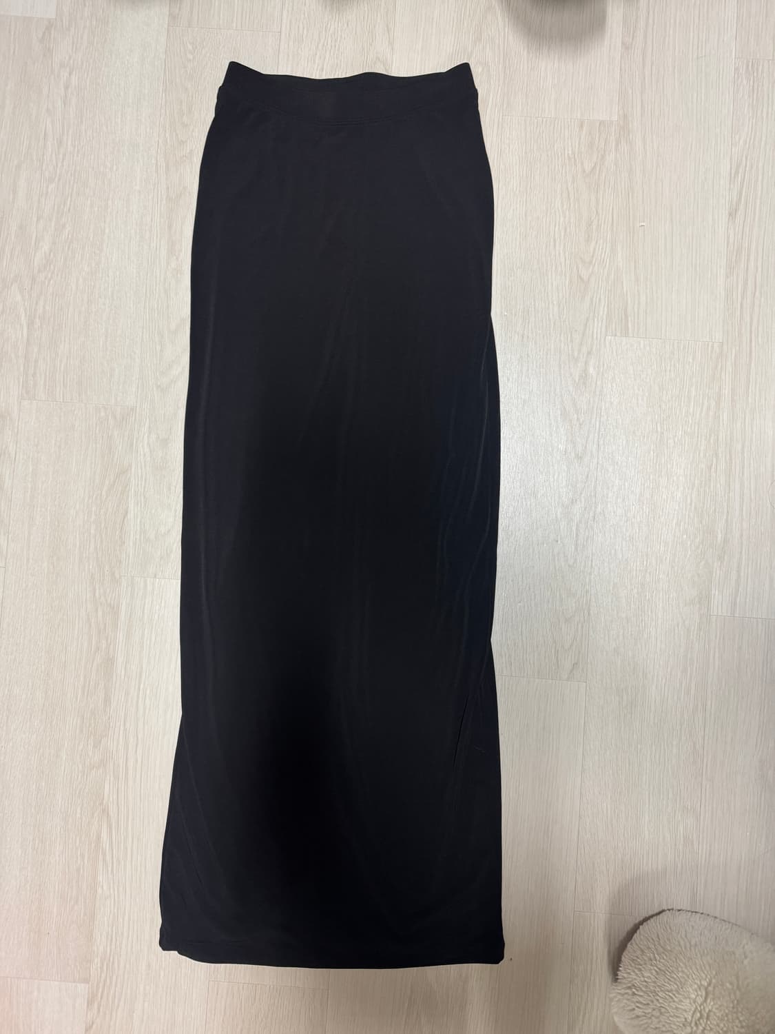 연말룩 배드블러드 워크샵 저지 맥시 스커트 블랙 상품이미지7