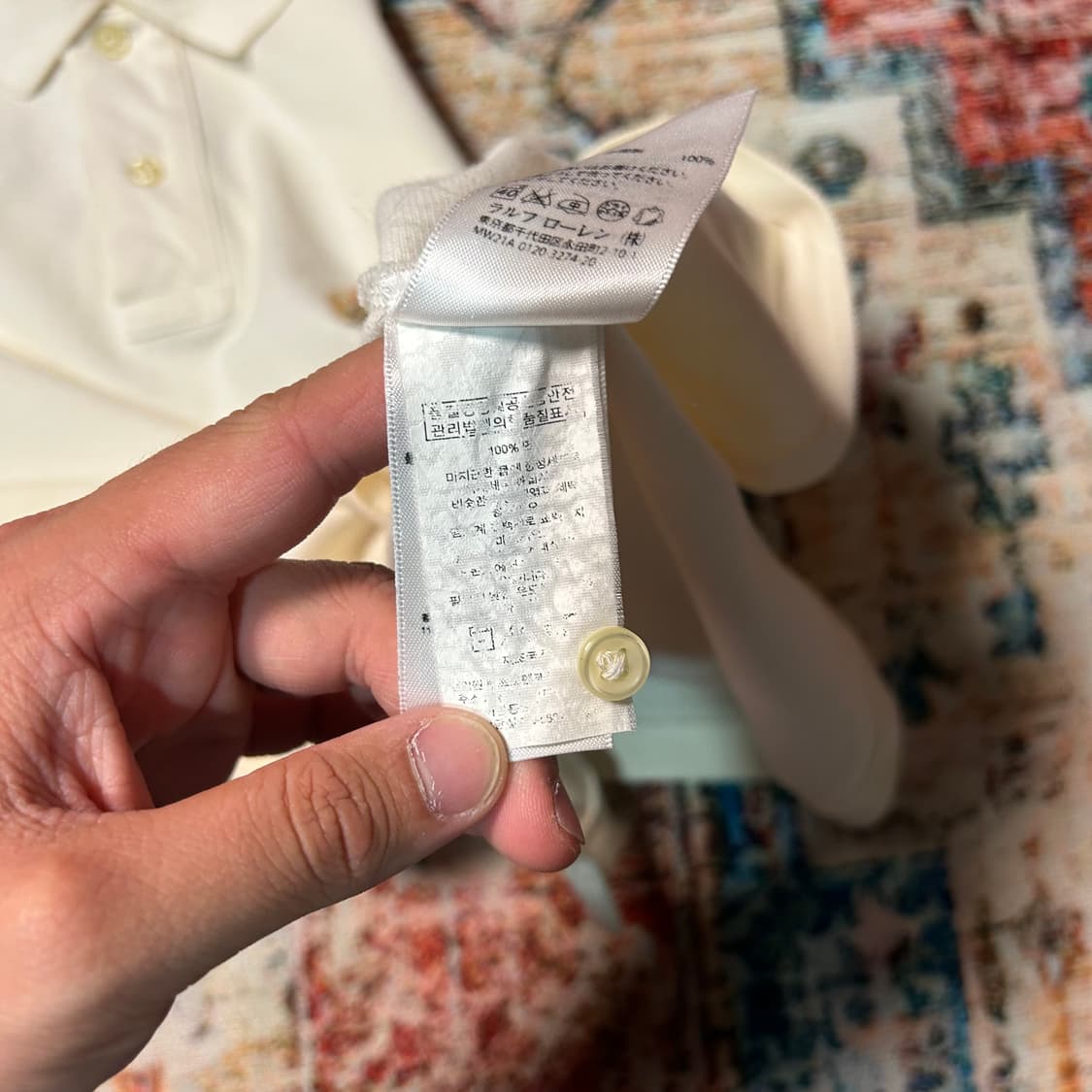 [S] 폴로 랄프로렌 월계수 자수 로고 카라 반팔 상품이미지6