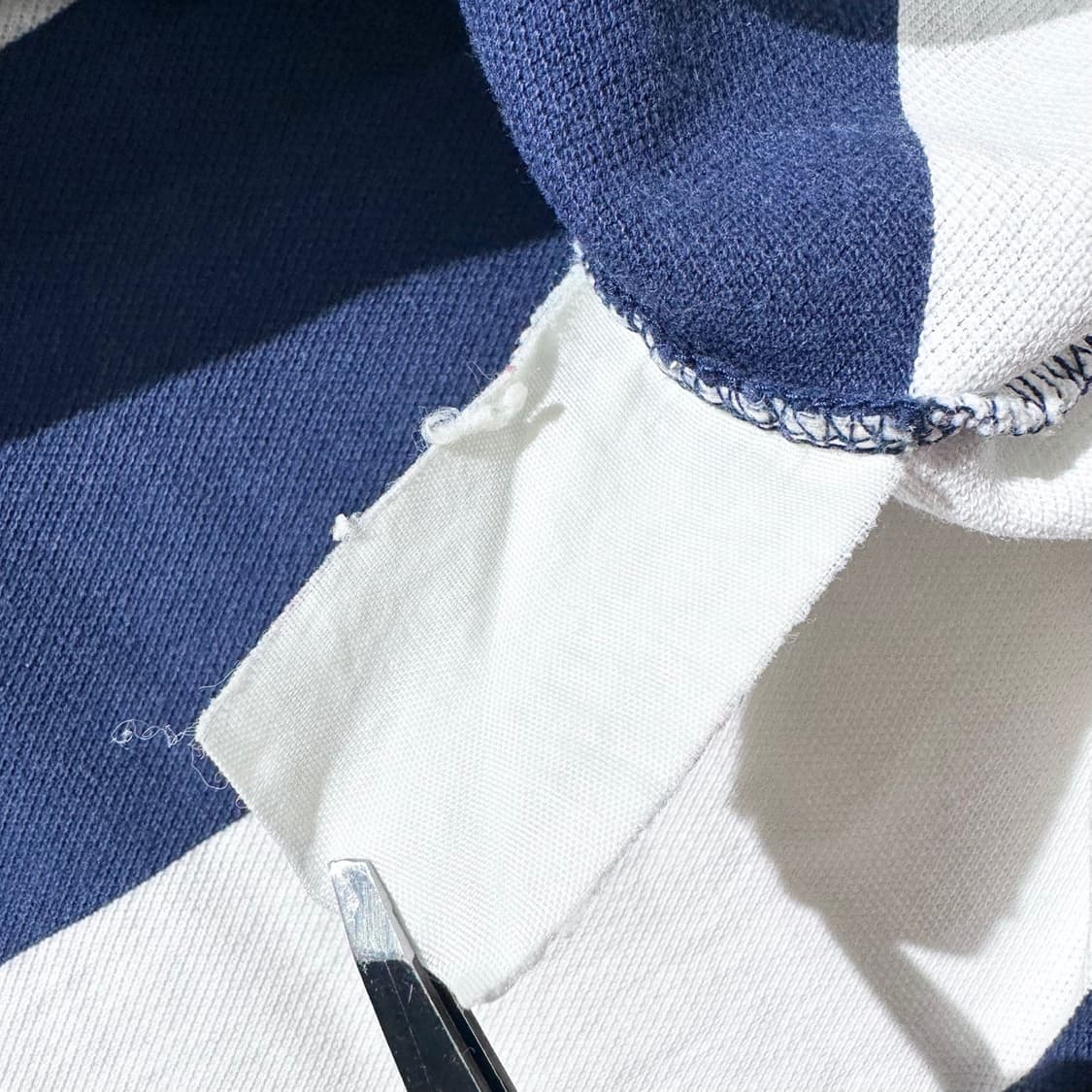 폴로 진스 컴퍼니 랄프로렌 크레스트 로고 스트라이프 피케 카라반팔 티셔츠 상품이미지6