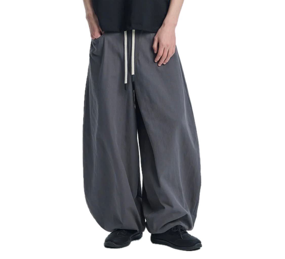 기철 EASY OR EASY 벌룬 팬츠 다크 그레이 상품이미지1