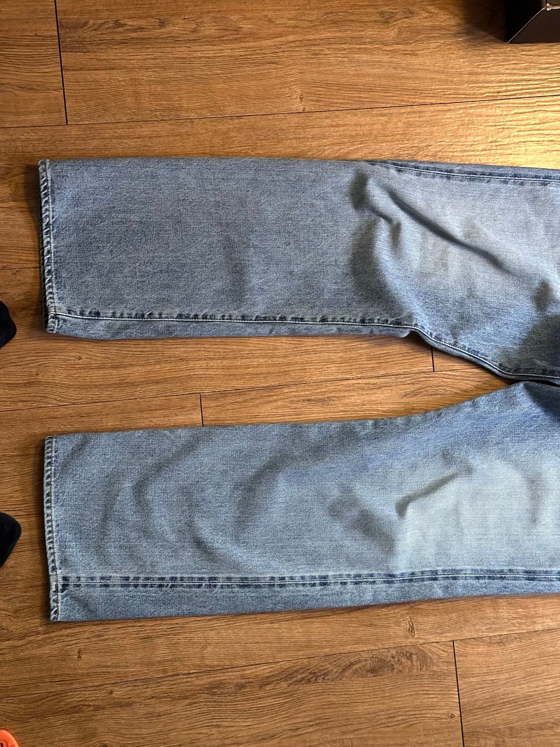 데밀 009R 데님 워싱 청바지 W34 연청 상품이미지3