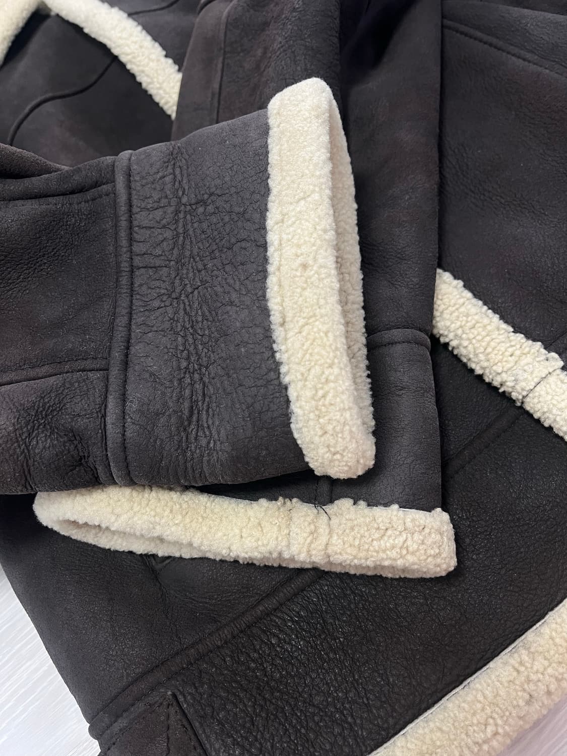 바쏘 양가죽 빈티지 무스탕 105 상품이미지4