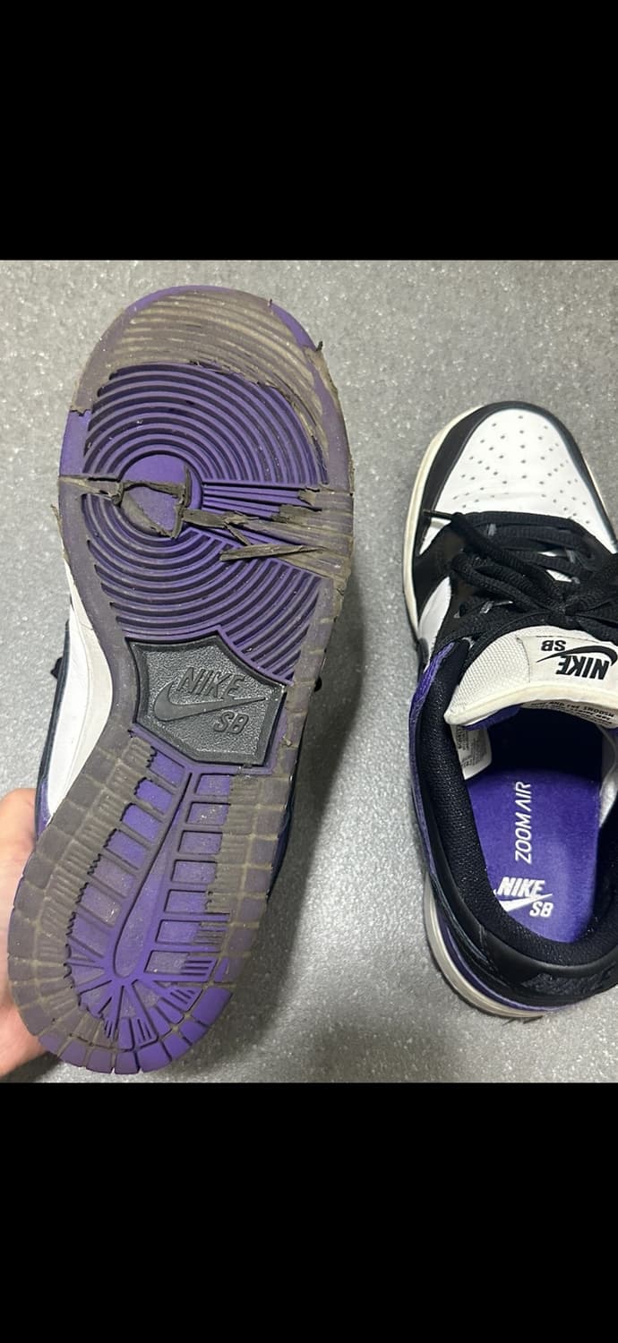 나이키 SB 덩크로우 프로 코트 퍼플 250 상품이미지5
