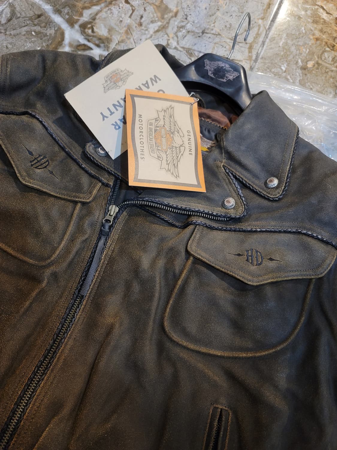 할리데이비슨 소가죽 라이더자켓(새상품)  상품이미지2