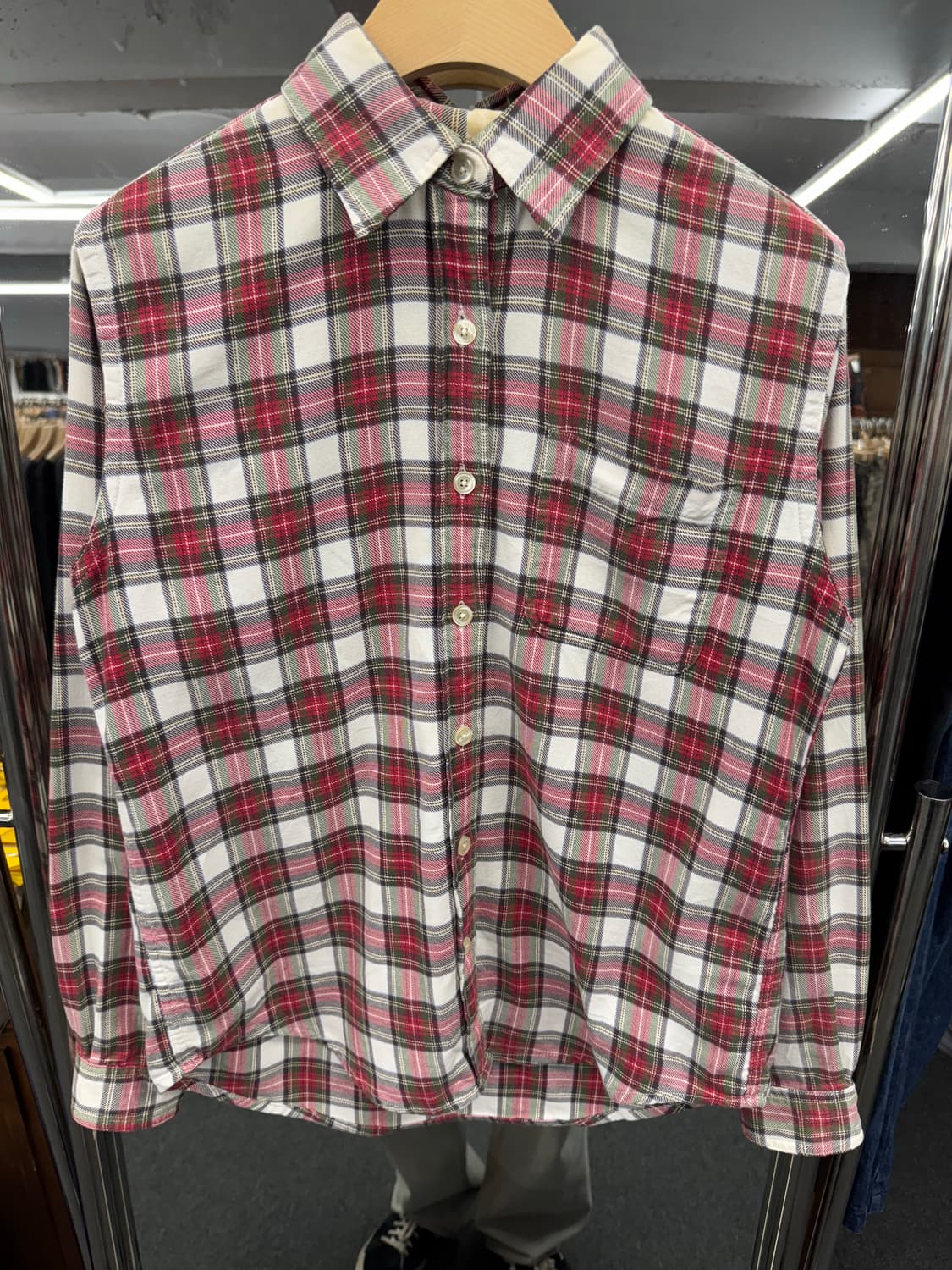 L.L.Bean 빈티지 여성 체크셔츠 상품이미지1