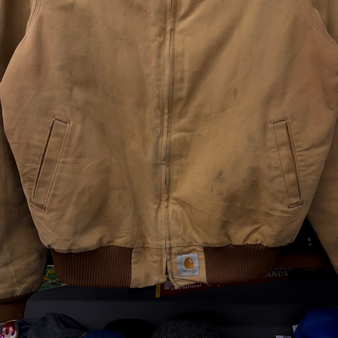 90s 칼하트 오리지널 블랭킷 라이닝 웨스턴 산타 페 워크 자켓 N235 상품이미지4